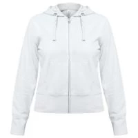 Толстовка женская Hooded Full Zip белая