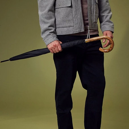 Зонт-трость Commissioner, черный