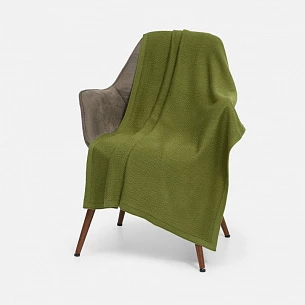 Плед Ornato, зеленый (лавровый)