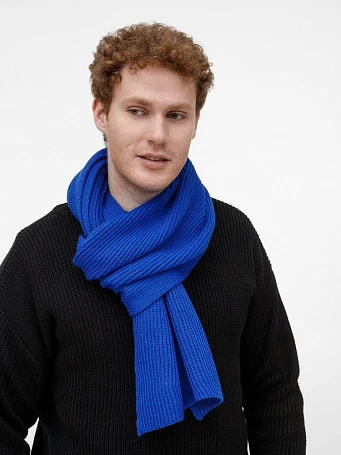 Шарф Nobilis Mono, синий (аква)