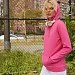 Толстовка с капюшоном женская Hoodie, ярко-синий меланж