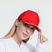 Бейсболка Classic 2.0, красная с белым кантом