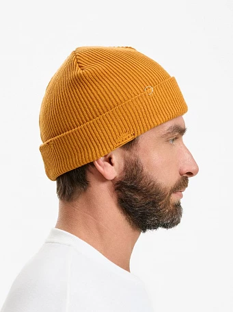 Шапка Ribelle, темно-желтая (горчичная)