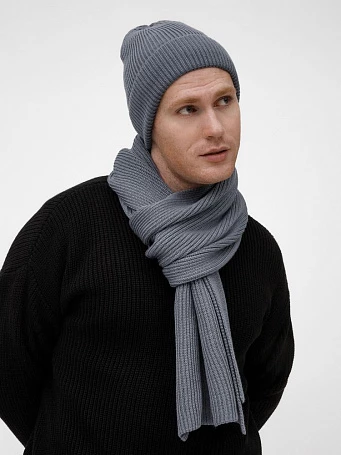 Шапка Nobilis Mono, серая (стальная)