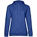 Толстовка с капюшоном женская Hoodie, ярко-синий меланж