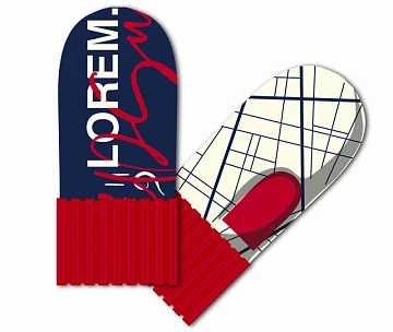 Варежки на заказ Joyful Grand, акрил