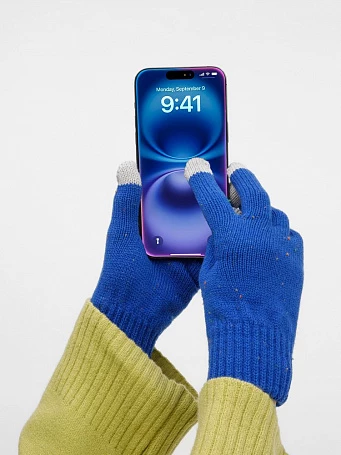Перчатки сенсорные Spotti Senso, синие