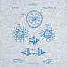 Футболка приталенная Old Patents. Wheel, голубой меланж