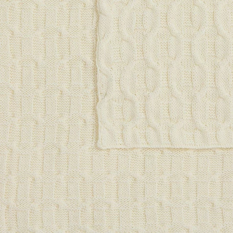 Плед Braidera, белый (молочный)