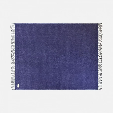 Плед Devika, синий с серым