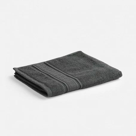 Полотенце махровое Terrychic, среднее, темно-серое