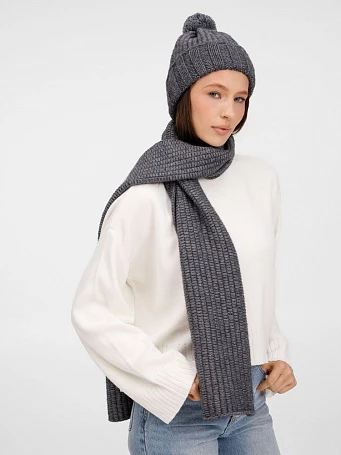 Шарф Frissonelle, серый меланж