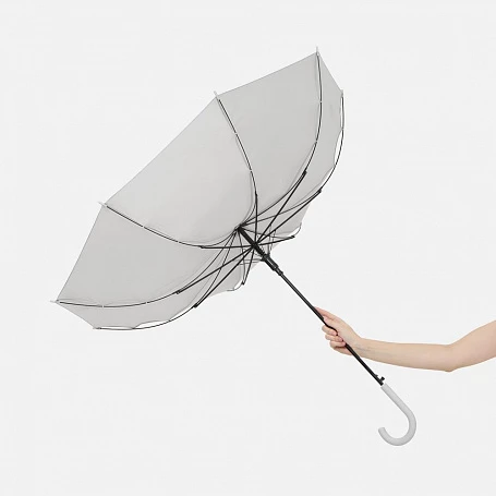Зонт-трость Jolly Brolly, светло-серый
