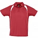 Спортивная рубашка поло Palladium 140 красная с белым