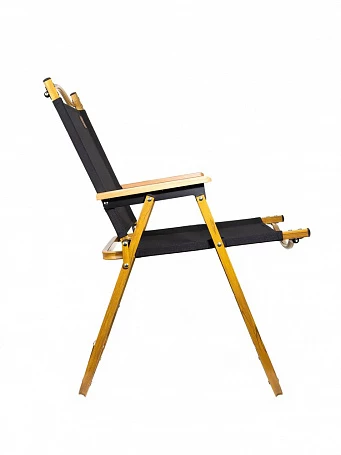 Стул MW02 складной, черный, светлое дерево