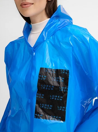 Дождевик-плащ BrightWay с печатью в один цвет на заказ