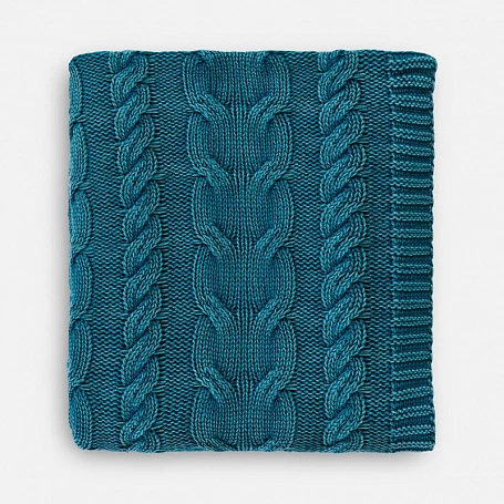 Плед Hygge, темно-зеленый