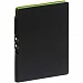 Ежедневник Flexpen Black, недатированный, черный с зеленым