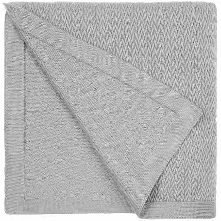 Плед Ornato, серый (кварцевый меланж)