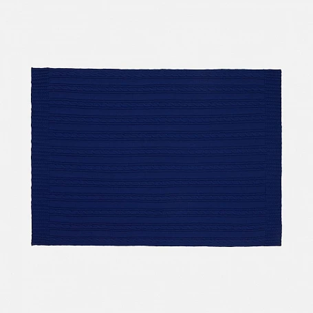 Плед Remitti, темно-синий (кобальт)