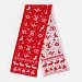Шарф Holidale, красный с молочным