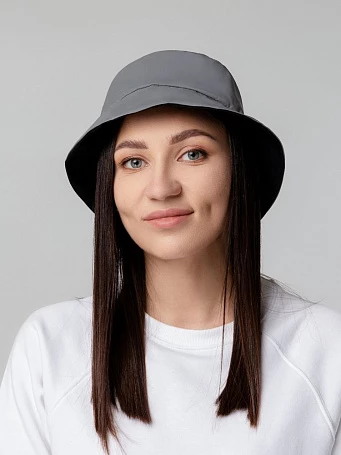 Панама Manifest из светоотражающей ткани, серая