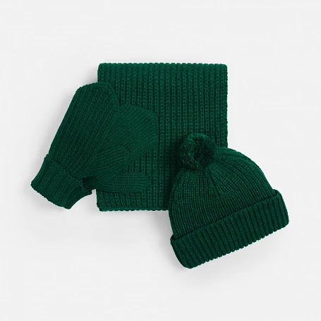 Варежки Nordkyn, темно-зеленые