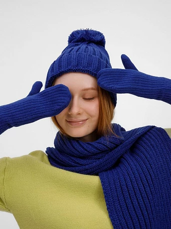 Варежки HappyGo, синие