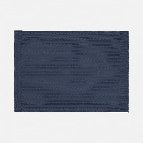 Плед Remitti, серо-синий (сланец)