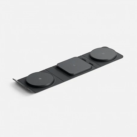 Складная станция беспроводной зарядки triFlex Light, черная