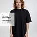 Футболка оверсайз унисекс Sideline, черная