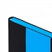Ежедневник Bookmark, недатированный, черный с голубым
