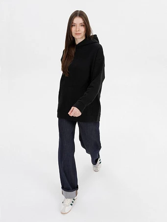 Худи оверсайз унисекс Snuggie, черное
