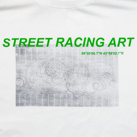 Футболка Street Racing Art, белая