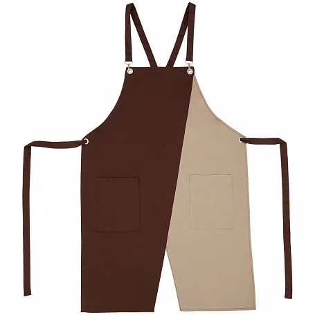 Фартук Picante, коричневый с бежевым