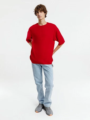 Джемпер с коротким рукавом Siluetti Volumica, красный