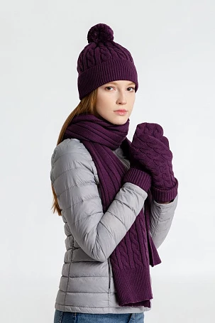 Варежки Heat Trick, баклажановые