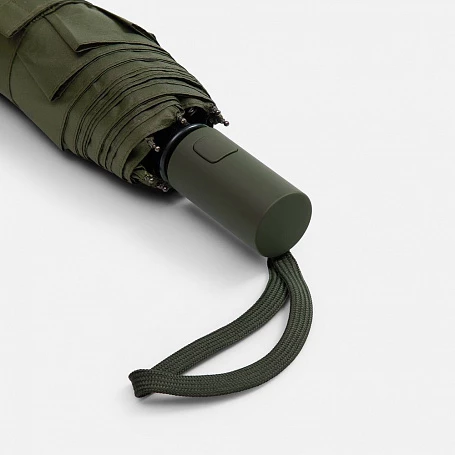 Зонт складной Cloudex, зеленый (хаки)