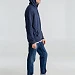 Толстовка с капюшоном унисекс Hoodie, синий меланж