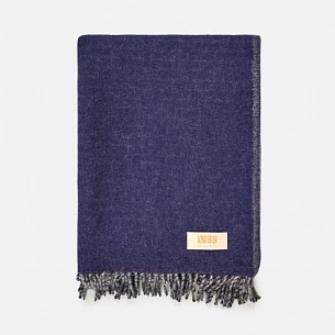 Плед Devika, синий с серым