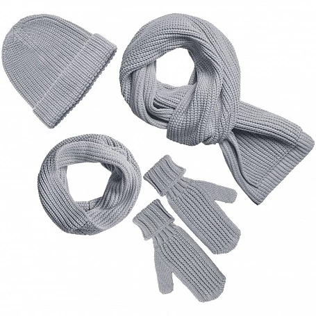 Шарф Nordkyn, светло-серый меланж