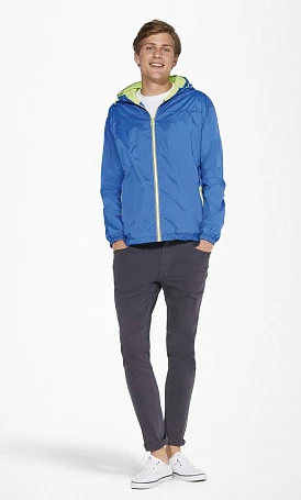 Ветровка Skate, темно-синяя с ярко-синим