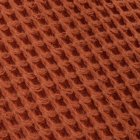 Плед вафельный Elenglect, оранжевый