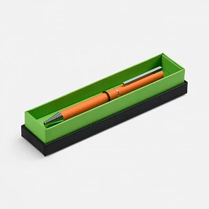 Ручка шариковая Blade Soft Touch в футляре, оранжевая