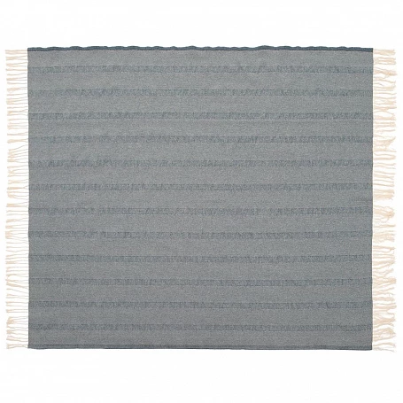 Плед «Сенеж», серо-синий