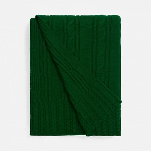 Плед Remitti, глубокий зеленый