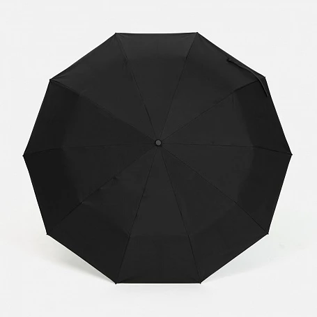 Зонт обратного сложения inLoop с ручкой-карабином, черный