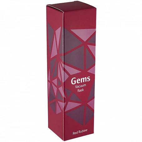 Термос Gems Red Rubine, красный рубин