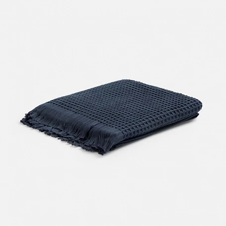 Плед вафельный Elenglect, темно-серый