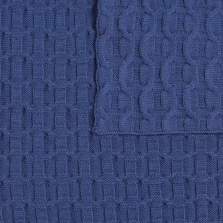 Плед Braidera, синий (черника)